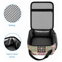 Seamless Pattern Pikake Lei Lunch Bag Floral Squares Pikake LT9 - Polynesian Pride