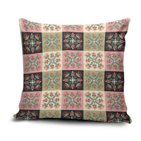 Seamless Pattern Pikake Lei Pillow Cover Floral Squares Pikake LT9 Pink - Polynesian Pride