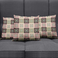 Seamless Pattern Pikake Lei Pillow Cover Floral Squares Pikake LT9 - Polynesian Pride