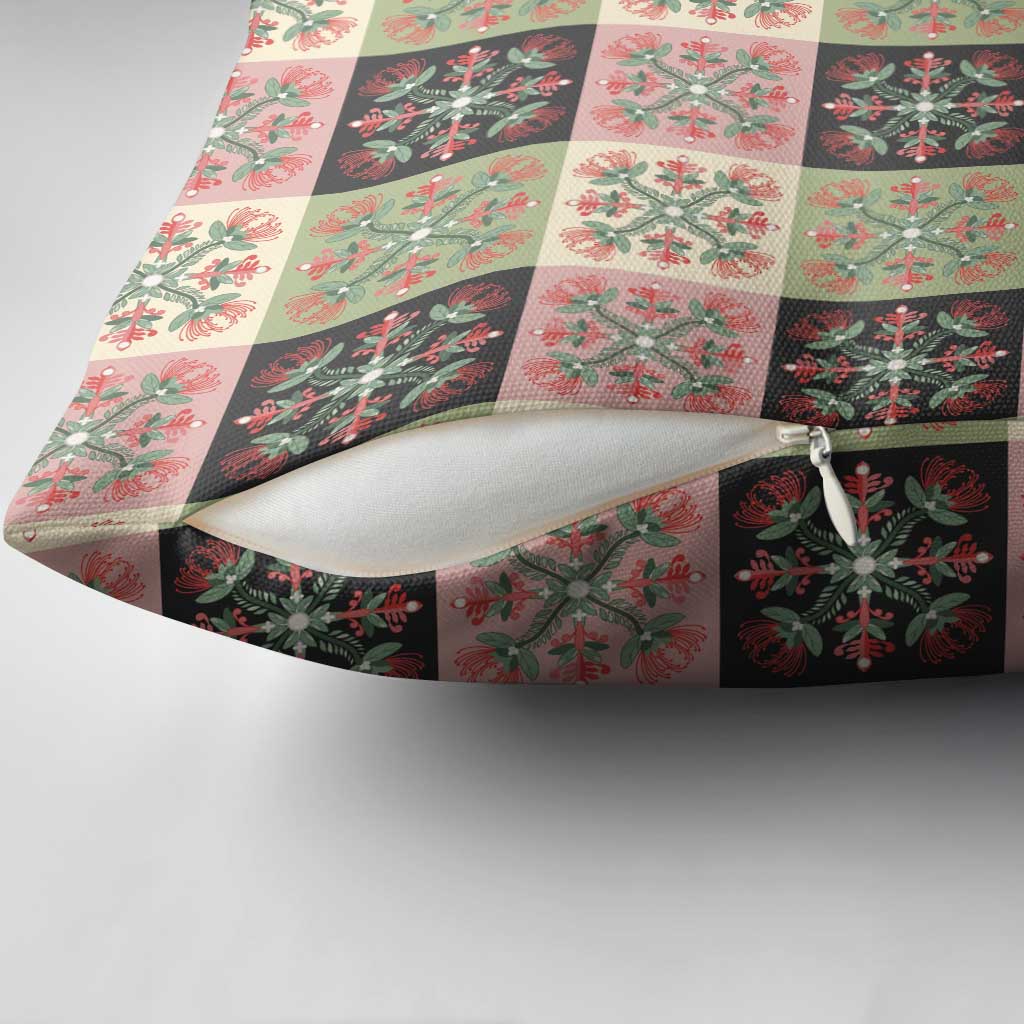 Seamless Pattern Pikake Lei Pillow Cover Floral Squares Pikake LT9 - Polynesian Pride