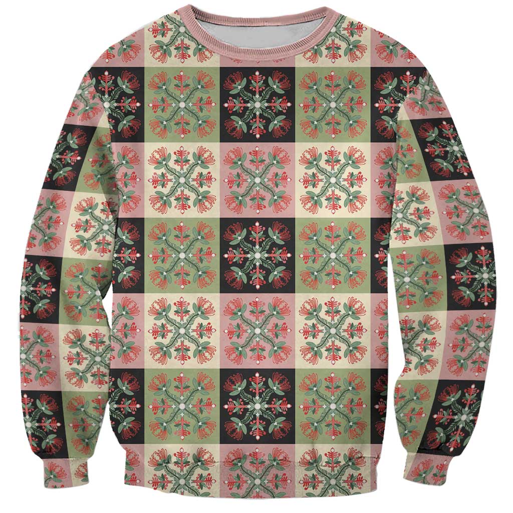 Seamless Pattern Pikake Lei Sweatshirt Floral Squares Pikake LT9 Unisex Pink - Polynesian Pride