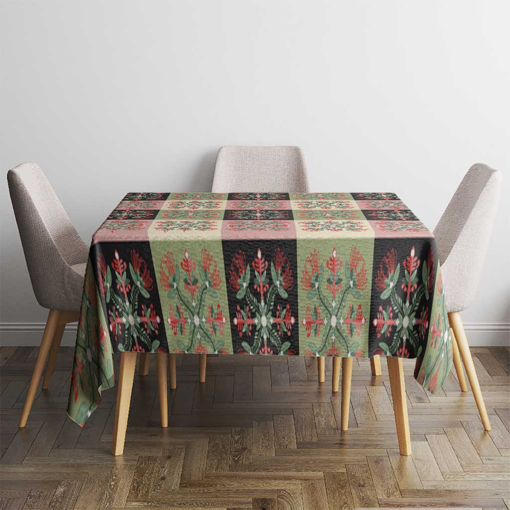 Seamless Pattern Pikake Lei Tablecloth Floral Squares Pikake - Polynesian Pride
