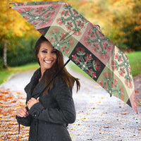 Seamless Pattern Pikake Lei Umbrella Floral Squares Pikake - Polynesian Pride