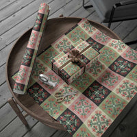 Seamless Pattern Pikake Lei Wrapping Paper Floral Squares Pikake LT9 - Polynesian Pride