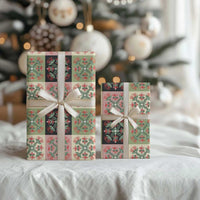 Seamless Pattern Pikake Lei Wrapping Paper Floral Squares Pikake LT9 - Polynesian Pride