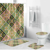 Seamless Pattern Puakenikeni and Kalo Bathroom Set - Polynesian Pride