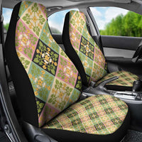 Seamless Pattern Puakenikeni and Kalo Car Seat Cover - Polynesian Pride