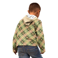 Seamless Pattern Puakenikeni and Kalo Kid Hoodie - Polynesian Pride