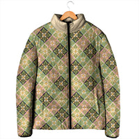 Seamless Pattern Puakenikeni and Kalo Padded Jacket - Polynesian Pride