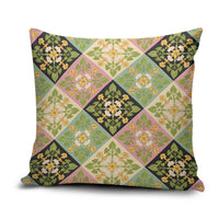 Seamless Pattern Puakenikeni and Kalo Pillow Cover LT9 Beige - Polynesian Pride