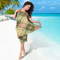 Seamless Pattern Puakenikeni and Kalo Sarong LT9 - Polynesian Pride