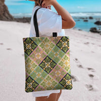 Seamless Pattern Puakenikeni and Kalo Tote Bag - Polynesian Pride