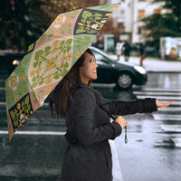 Seamless Pattern Puakenikeni and Kalo Umbrella - Polynesian Pride