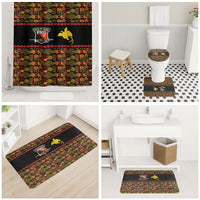 Papua New Guinea Kumuls Bathroom Set Bird of Paradise Black Version LT9 - Polynesian Pride