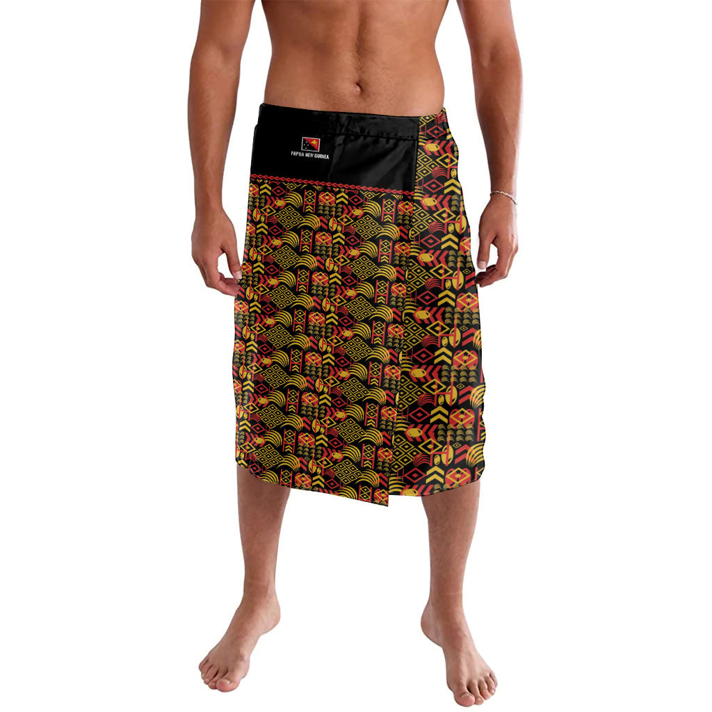 Papua New Guinea Kumuls Lavalava Bird of Paradise Black Version LT9 Black - Polynesian Pride