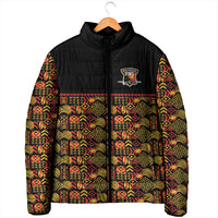 Papua New Guinea Kumuls Padded Jacket Bird of Paradise Black Version LT9 - Polynesian Pride