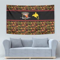 Papua New Guinea Kumuls Tapestry Bird of Paradise Black Version LT9 - Polynesian Pride