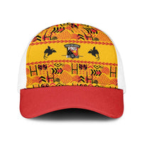 Papua New Guinea Kumuls Baseball Net Cap Bird of Paradise Gold Version LT9 One Size White Gold - Polynesian Pride