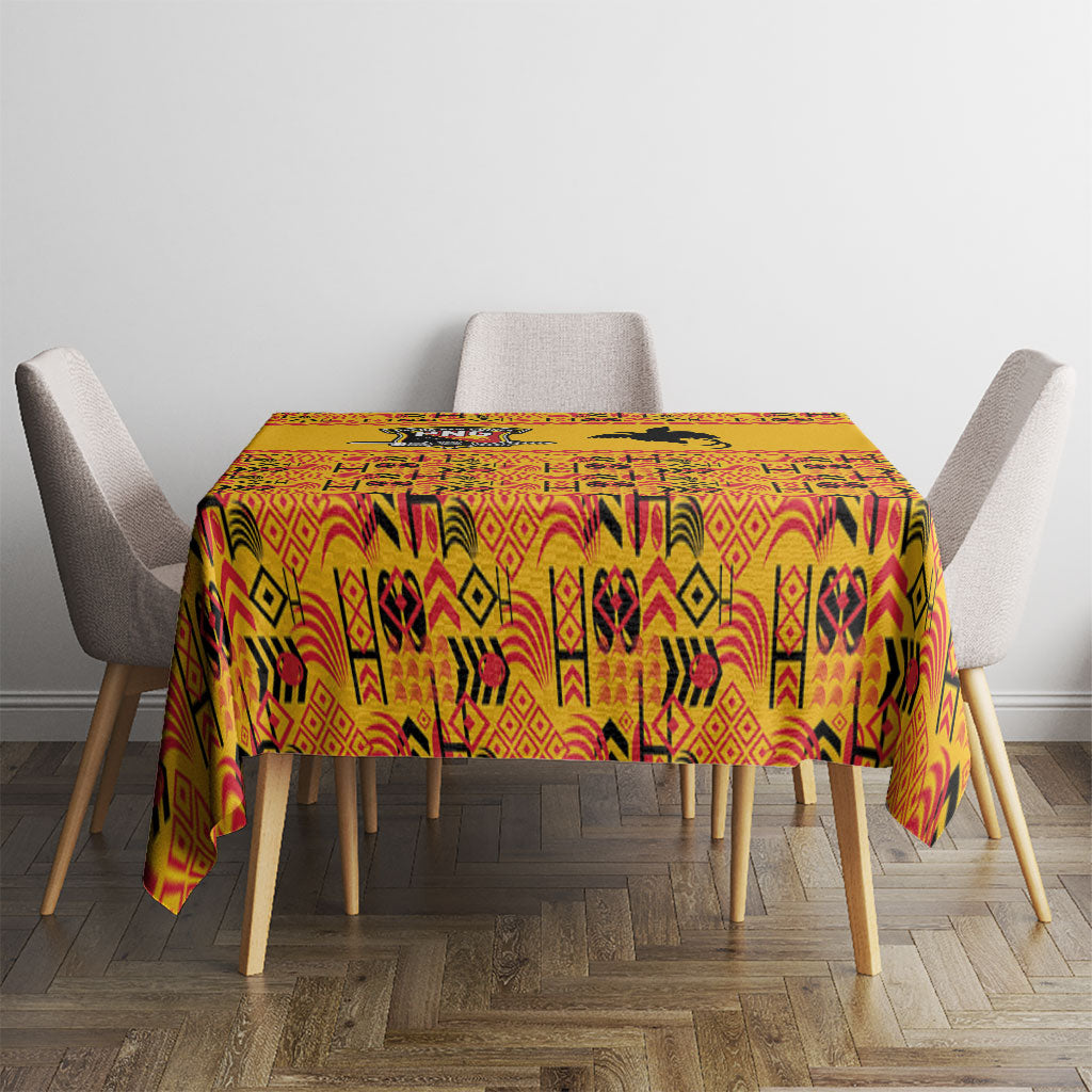 Papua New Guinea Kumuls Tablecloth Bird of Paradise Gold Version LT9 - Polynesian Pride