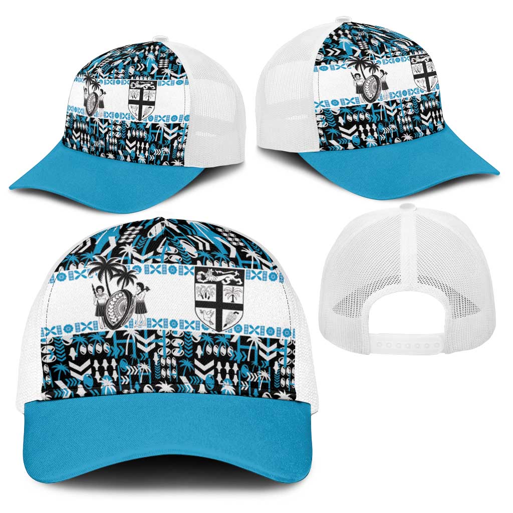 Fiji Bati Baseball Net Cap Bati Island Warrior Geometry LT9 - Polynesian Pride