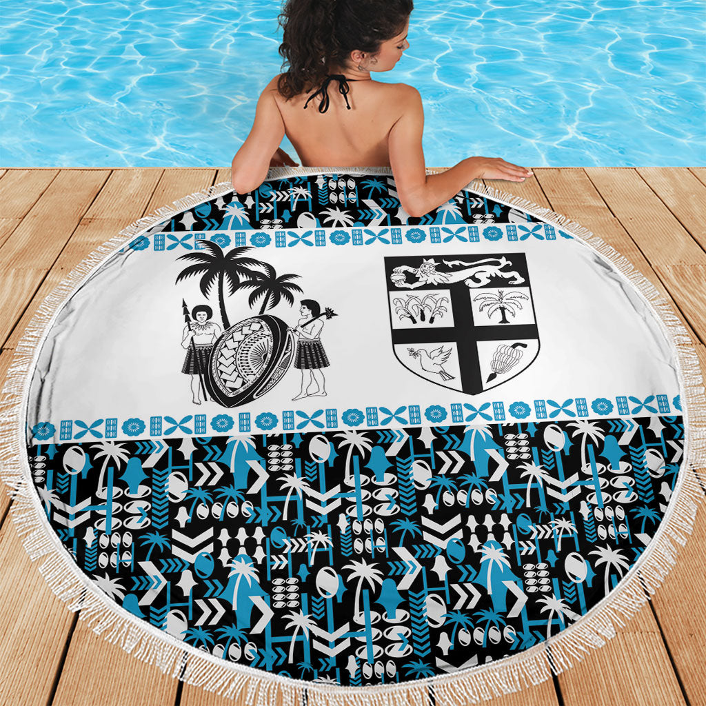 Fiji Bati Beach Blanket Bati Island Warrior Geometry LT9 - Polynesian Pride