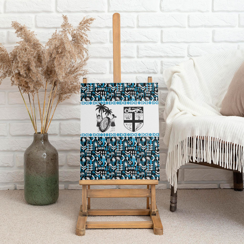 Fiji Bati Canvas Wall Art Bati Island Warrior Geometry