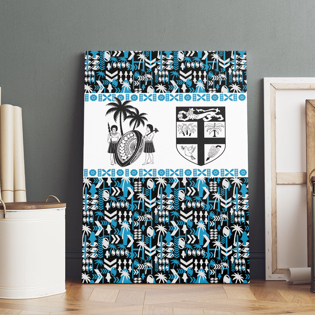 Fiji Bati Canvas Wall Art Bati Island Warrior Geometry
