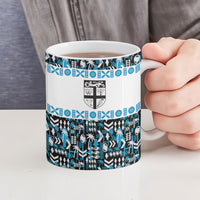 Fiji Bati Ceramic Mug Bati Island Warrior Geometry LT9 - Polynesian Pride