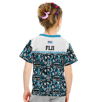 Fiji Bati Kid T Shirt Bati Island Warrior Geometry LT9 - Polynesian Pride