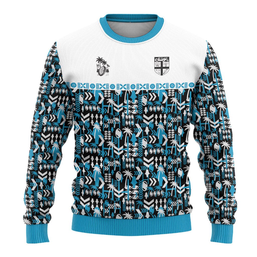 Fiji Bati Ugly Christmas Sweater Bati Island Warrior Geometry LT9 - Polynesian Pride