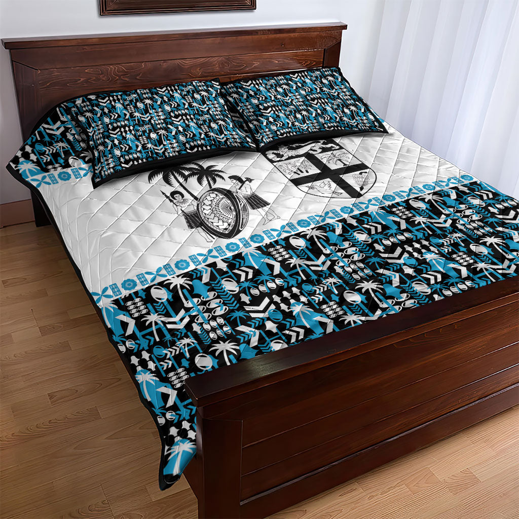 Fiji Bati Quilt Bed Set Bati Island Warrior Geometry LT9 - Polynesian Pride