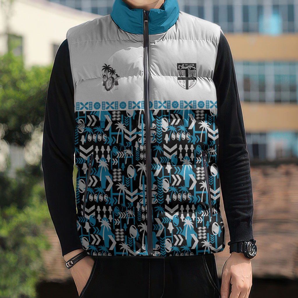 Fiji Bati Sleeveless Puffer Jacket Bati Island Warrior Geometry