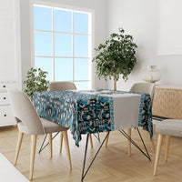 Fiji Bati Tablecloth Bati Island Warrior Geometry LT9 - Polynesian Pride