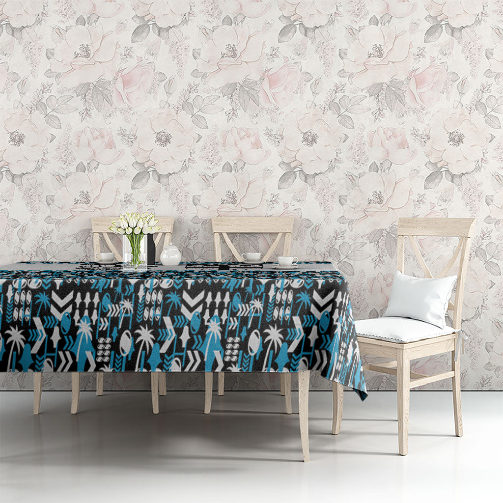 Fiji Bati Tablecloth Bati Island Warrior Geometry LT9 - Polynesian Pride