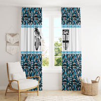 Fiji Bati Window Curtain Bati Island Warrior Geometry LT9 - Polynesian Pride