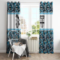 Fiji Bati Window Curtain Bati Island Warrior Geometry LT9 - Polynesian Pride