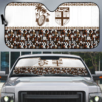 Fiji Bati Auto Sun Shade Masi-inspired Tapa Pattern