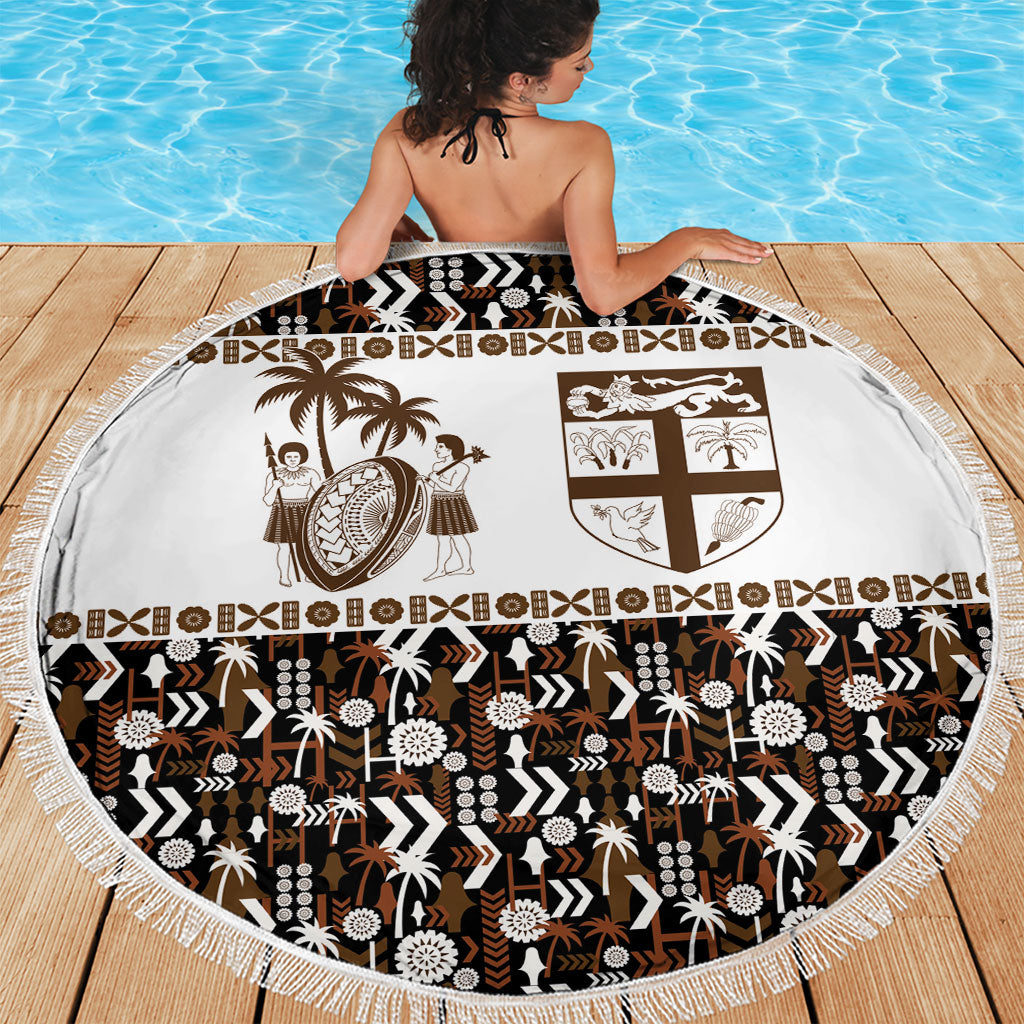 Fiji Bati Beach Blanket Masi-inspired Tapa Pattern LT9 - Polynesian Pride