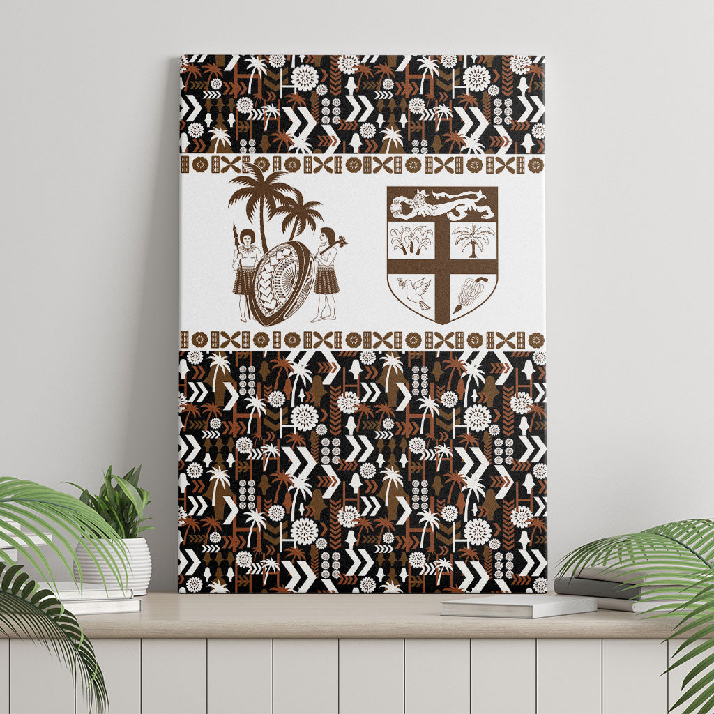 Fiji Bati Canvas Wall Art Masi-inspired Tapa Pattern LT9 - Polynesian Pride