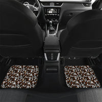 Fiji Bati Car Mats Masi-inspired Tapa Pattern LT9 Set 2pcs - Back Brown - Polynesian Pride
