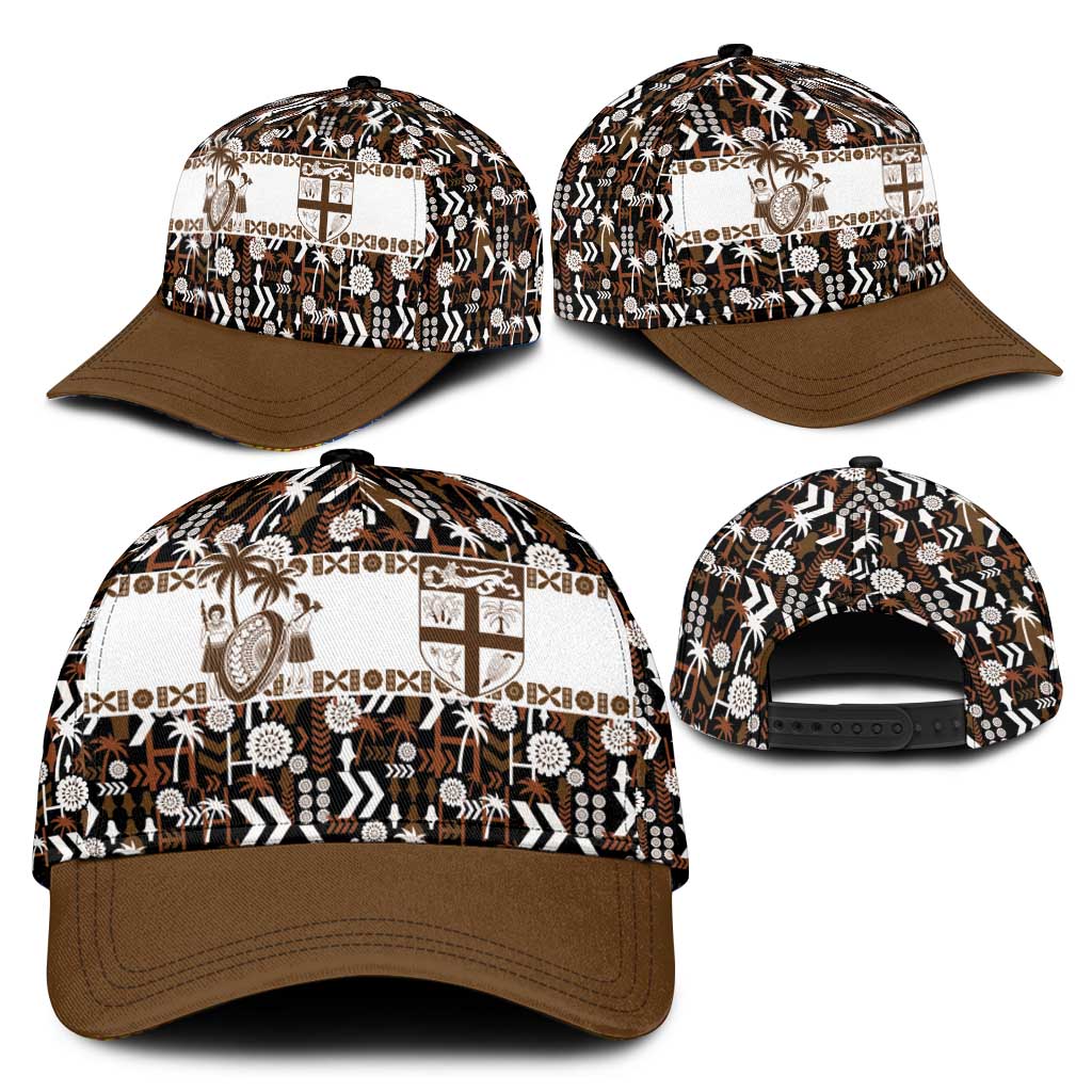 Fiji Bati Classic Cap Masi-inspired Tapa Pattern LT9 - Polynesian Pride