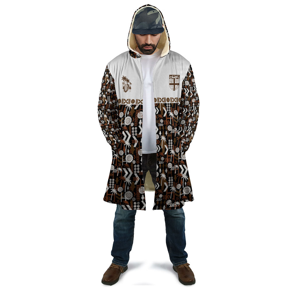 Fiji Bati Cloak Masi-inspired Tapa Pattern
