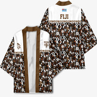 Fiji Bati Kimono Masi-inspired Tapa Pattern LT9 - Polynesian Pride