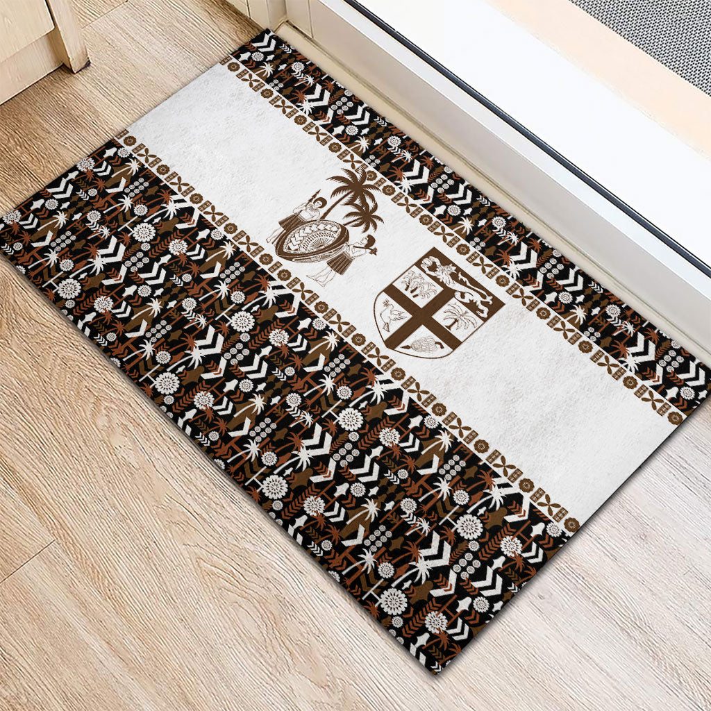 Fiji Bati Rubber Doormat Masi-inspired Tapa Pattern LT9 - Polynesian Pride