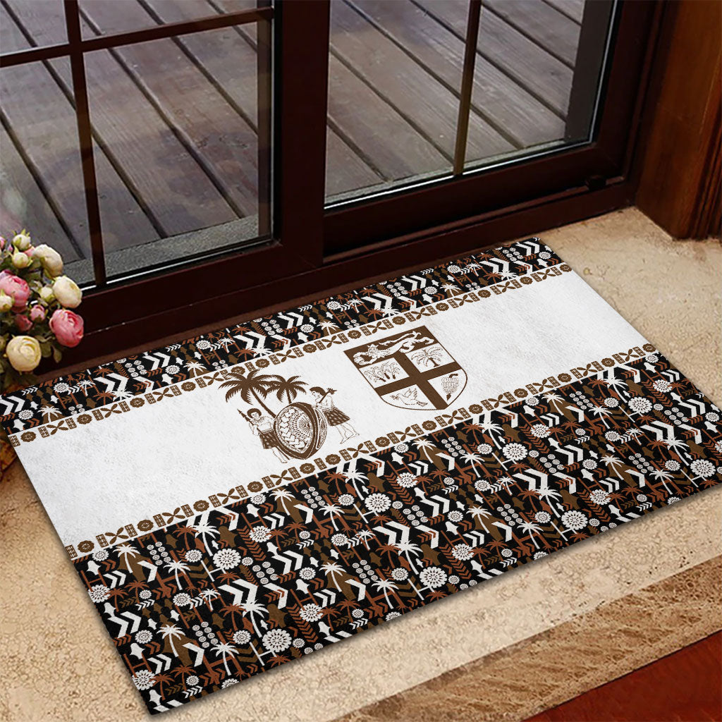 Fiji Bati Rubber Doormat Masi-inspired Tapa Pattern LT9 - Polynesian Pride