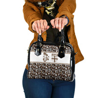 Fiji Bati Shoulder Handbag Masi-inspired Tapa Pattern LT9 One Size Brown - Polynesian Pride