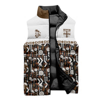 Fiji Bati Sleeveless Puffer Jacket Masi-inspired Tapa Pattern LT9 - Polynesian Pride