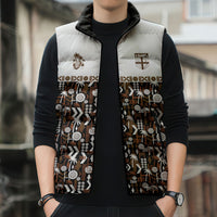Fiji Bati Sleeveless Puffer Jacket Masi-inspired Tapa Pattern LT9 - Polynesian Pride