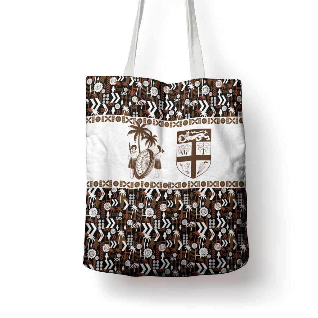 Fiji Bati Tote Bag Masi-inspired Tapa Pattern