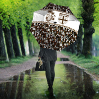 Fiji Bati Umbrella Masi-inspired Tapa Pattern LT9 - Polynesian Pride